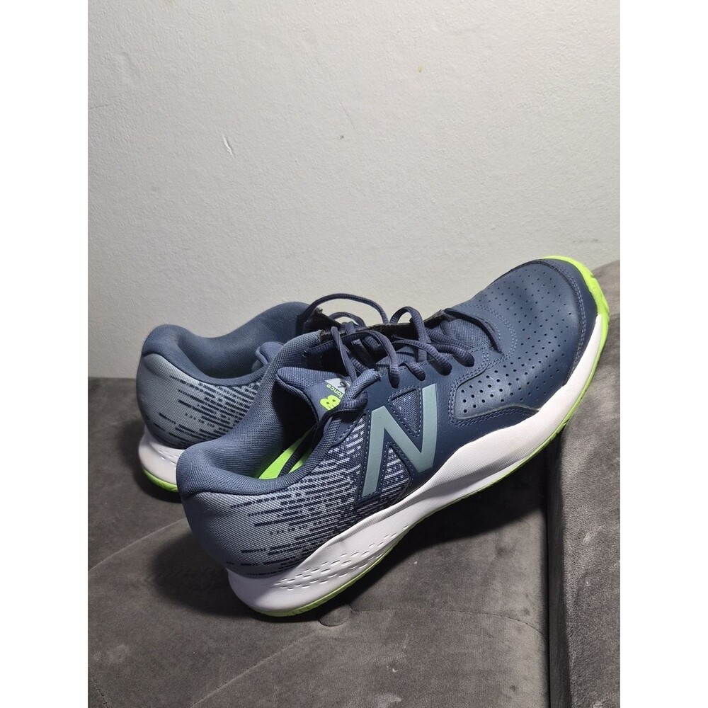New Balance Navy Athletic Sneakers with Lime Accents